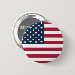 Flag of United States of America 6 Cm Round Badge