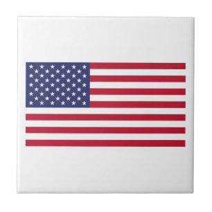 Flag of United States of America Ceramic Tile