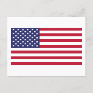Flag of United States of America Postcard