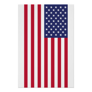Flag of United States of America Poster