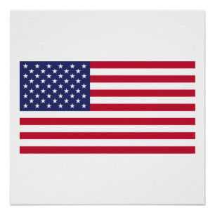 Flag of United States of America Poster