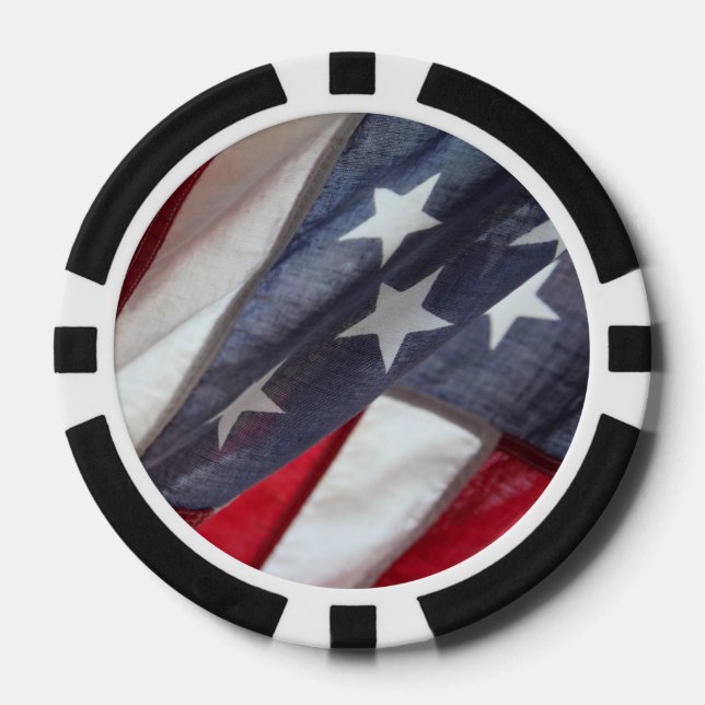 Flag of United States Poker Chips (Front)