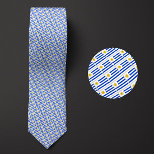 Flag of Uruguay Pattern Tie