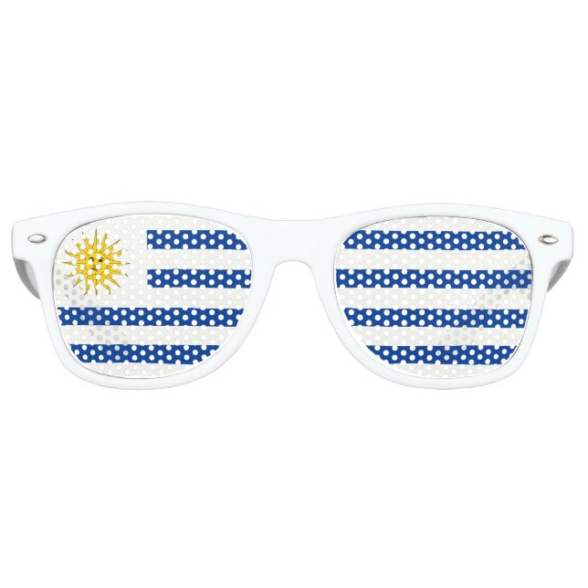 Flag of Uruguay Retro Sunglasses (Front)