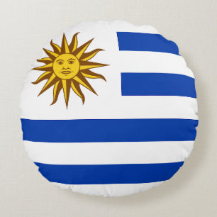 Flag of Uruguay Round Cushion