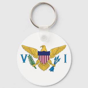 Flag of US Virgin Islands Key Ring