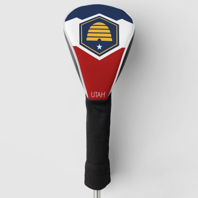 Flag of Utah (Beehive Flag) Golf Head Cover (Front)