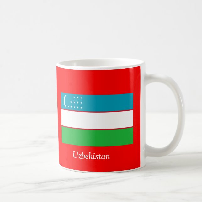 Flag of Uzbekistan Coffee Mug (Right)