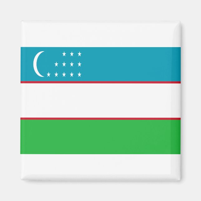 Flag of Uzbekistan Magnet (Front)