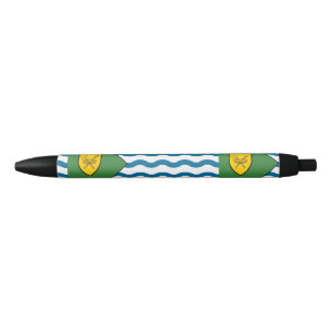 Flag of Vancouver, British Columbia Black Ink Pen