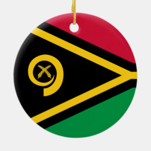 Flag of Vanuatu Ceramic Ornament