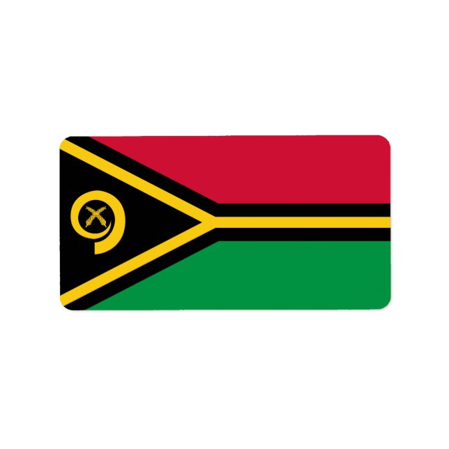 Flag of Vanuatu Labels (Front)