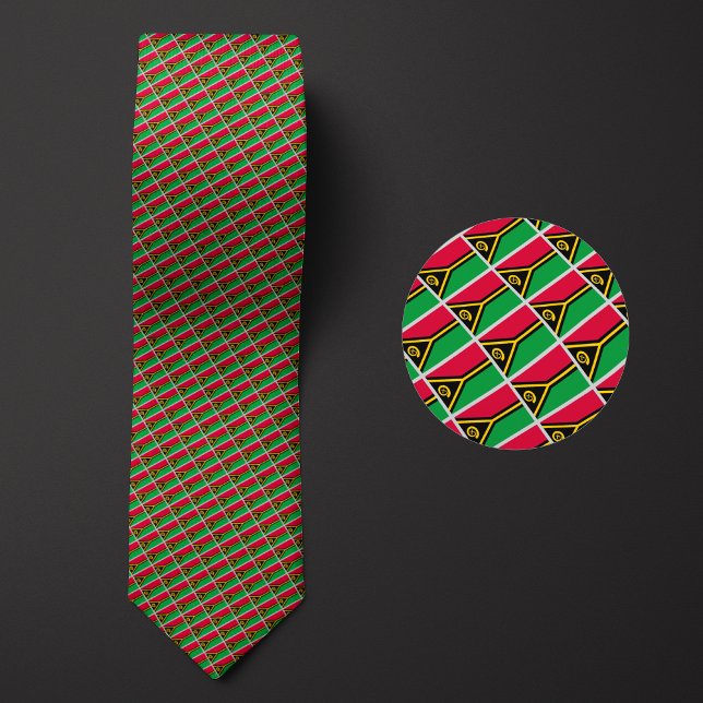 Flag of Vanuatu Pattern Tie (Creator Uploaded)