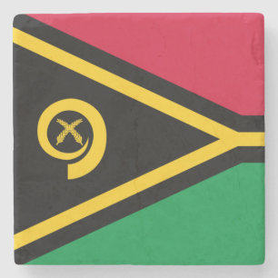 Flag of Vanuatu Stone Coaster