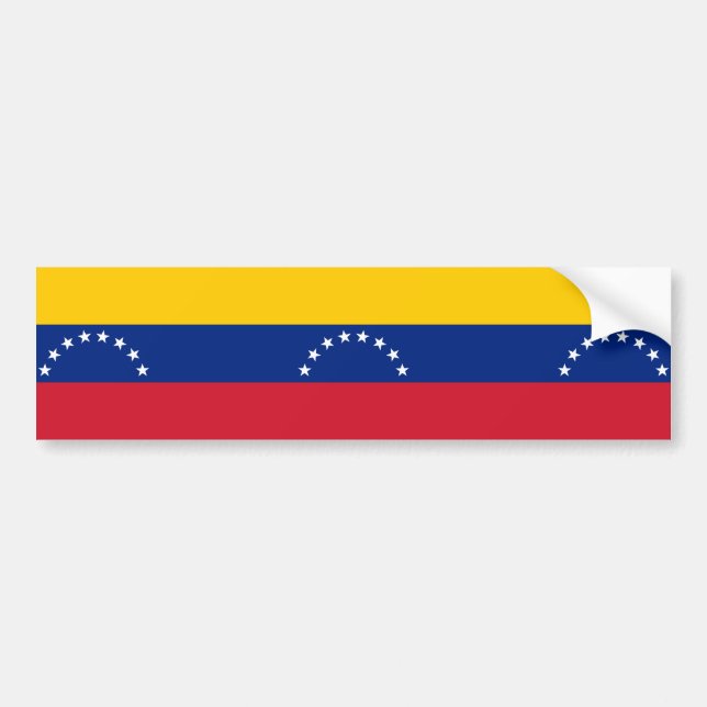 Flag of Venezuela Bumper Sticker (Front)