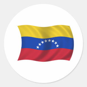 Flag of Venezuela Classic Round Sticker