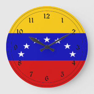 Flag of Venezuela Large Clock
