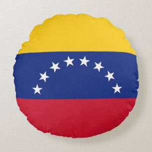 Flag of Venezuela Round Cushion