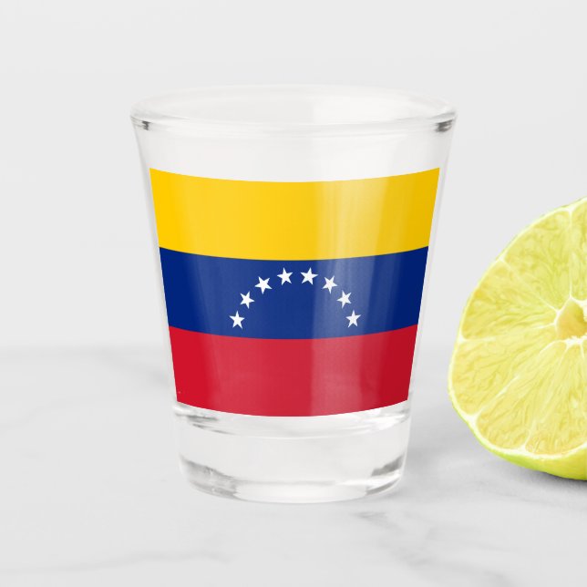 Flag of Venezuela Shot Glass (Front)