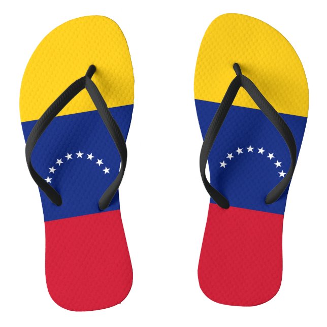 Flag of Venezuela Thongs (Footbed)
