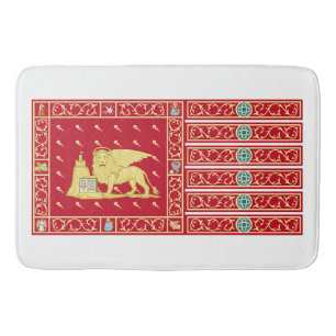 Flag of Venice, Italy (Venezia, Veneto, Italia) Bath Mat