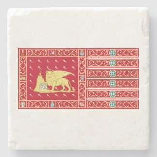 Flag of Venice, Italy (Venezia, Veneto, Italia) Stone Coaster