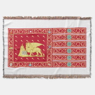Flag of Venice, Italy (Venezia, Veneto, Italia) Throw Blanket
