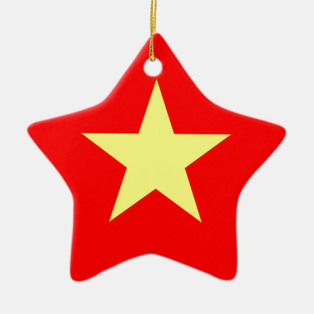 Flag of Vietnam Ceramic Ornament (Front)