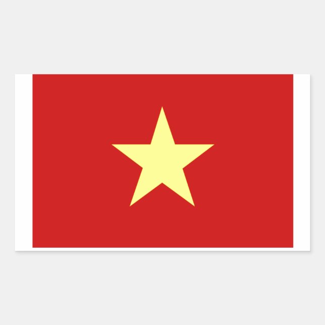 Flag of Vietnam Rectangular Sticker (Front)