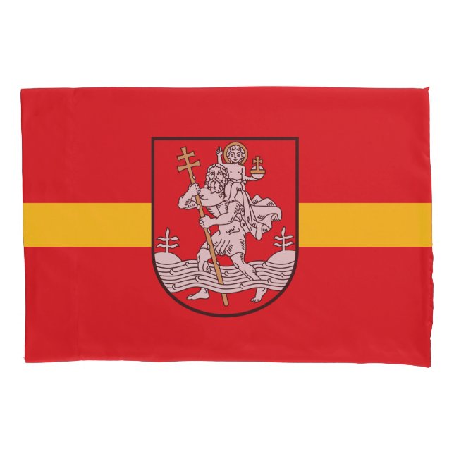 Flag of Vilnius, Lithuania Pillowcase (Front)