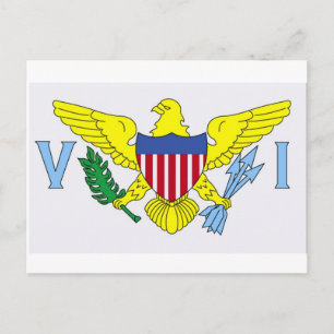 Flag of Virgin Islands Postcard