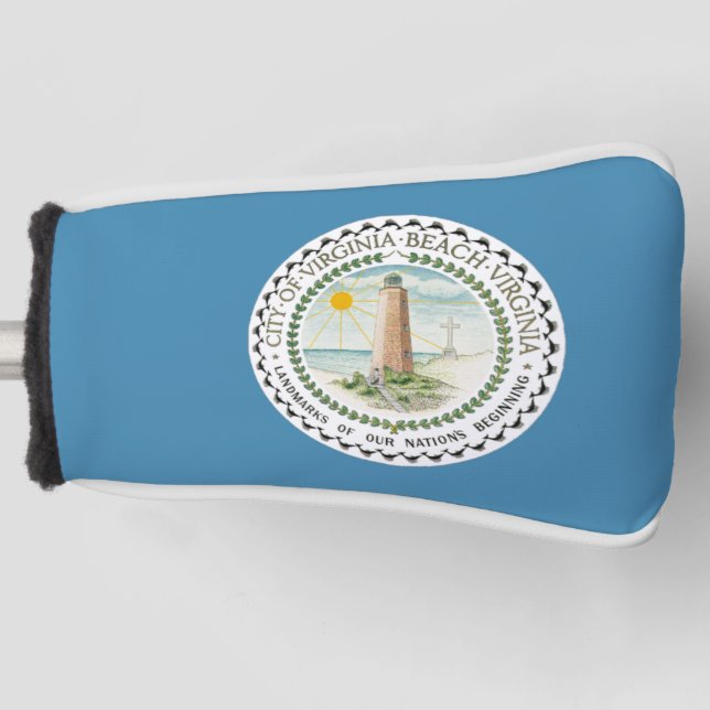 Flag of Virginia Beach, Virginia Golf Head Cover (Front)