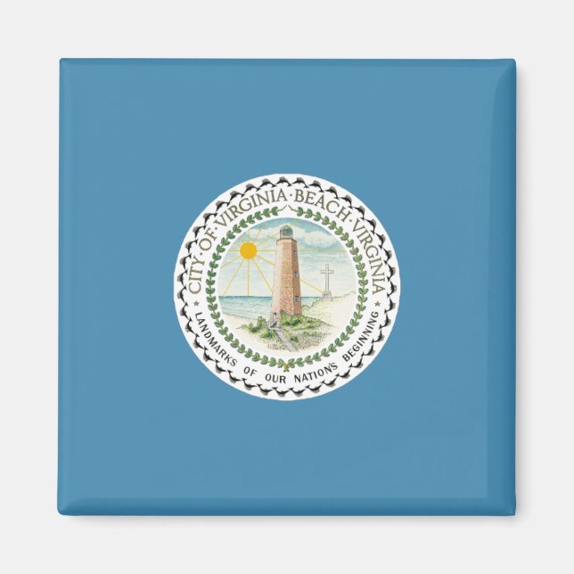 Flag of Virginia Beach (Virginia, USA) Magnet (Front)
