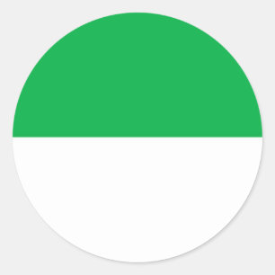 Flag of Vlieland Classic Round Sticker