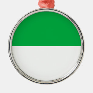 Flag of Vlieland Metal Tree Decoration