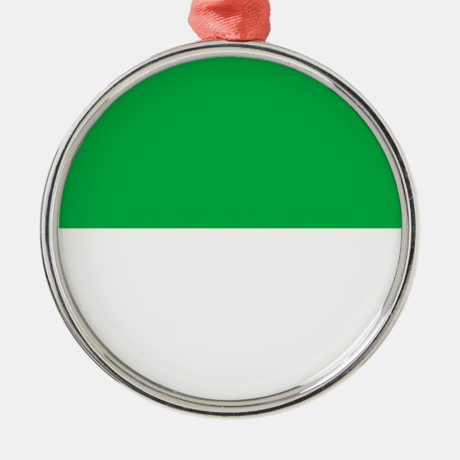 Flag of Vlieland Metal Tree Decoration (Front)