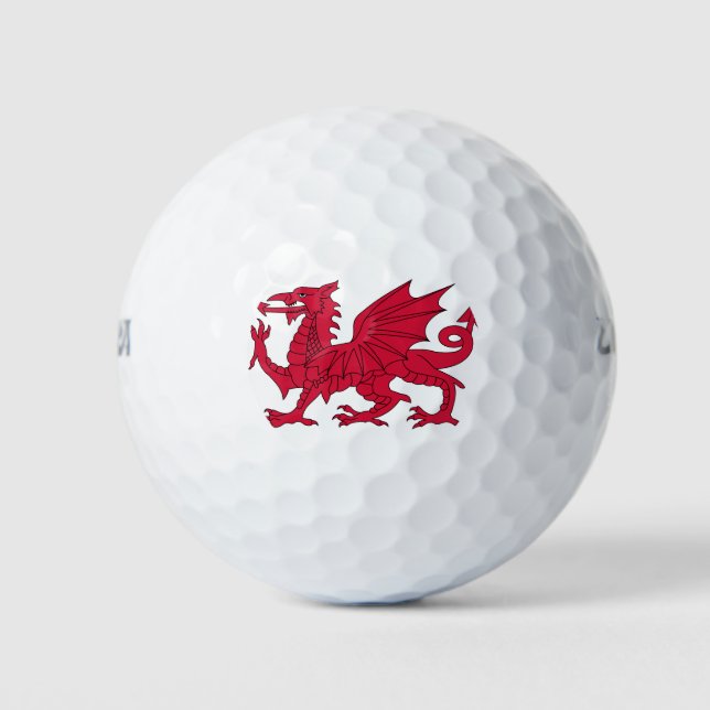 Flag of Wales Golf Balls (Front)