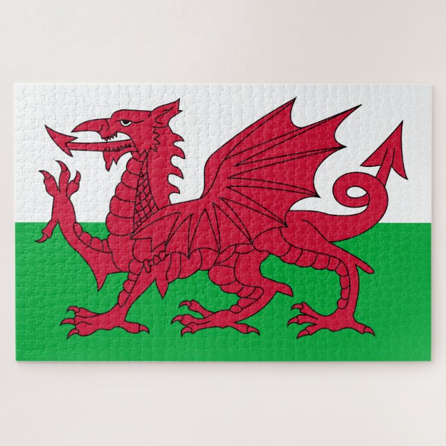 Flag of Wales Jigsaw Puzzle (Horizontal)