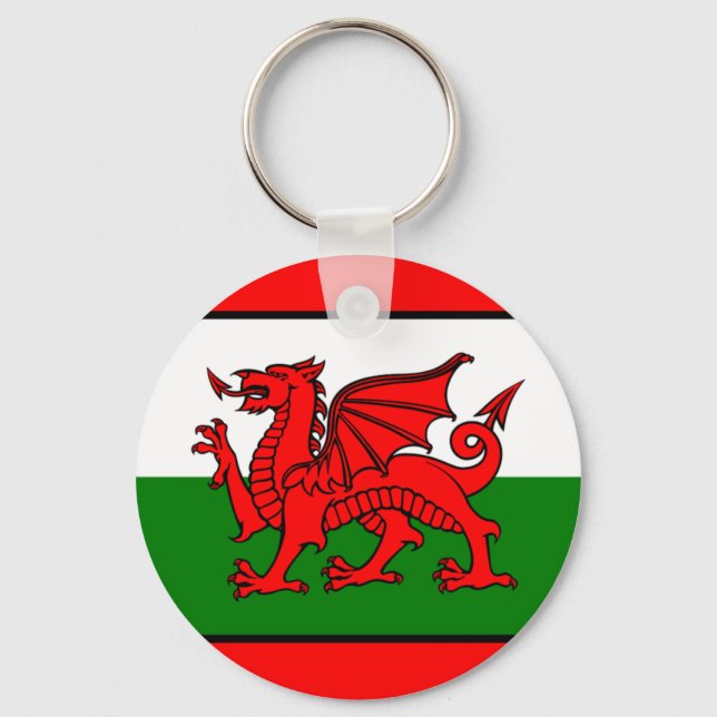 Flag of Wales Key Ring (Front)