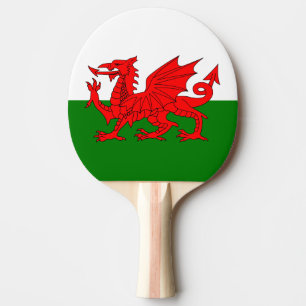 Flag of Wales Ping Pong Paddle