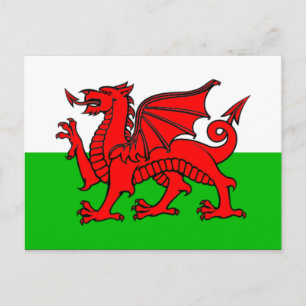 Flag of Wales Postcard