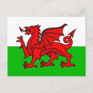 Flag of Wales Postcard