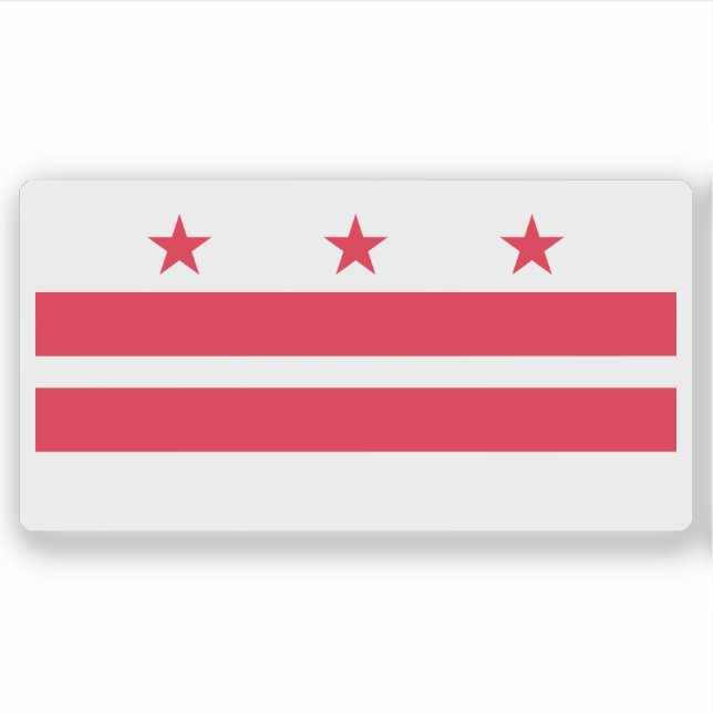 Flag of Washington, D.C (Columbia district), USA (Front)