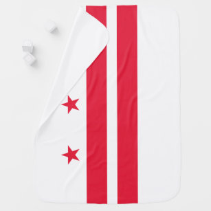 Flag of Washington D.C. (District of Columbia) Baby Blanket