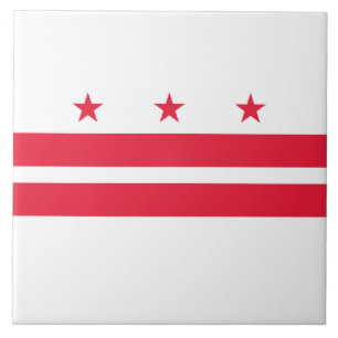 Flag of Washington D.C. (District of Columbia) Ceramic Tile