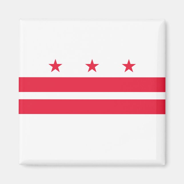 Flag of Washington D.C. (District of Columbia) Magnet (Front)