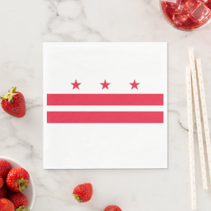 Flag of Washington D.C. (District of Columbia) Napkin
