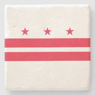Flag of Washington D.C. (District of Columbia) Stone Coaster
