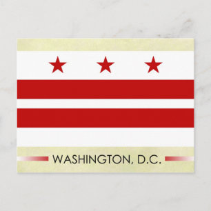 Flag of Washington, D.C. Postcard