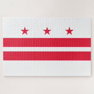 Flag of Washington (District of Columbia) Jigsaw Puzzle